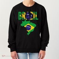 Brazilian Brazil Country Map Flag Women's Sweatshirt thumb 0