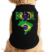 Brazilian Brazil Country Map Flag Doggie Tank thumb 0