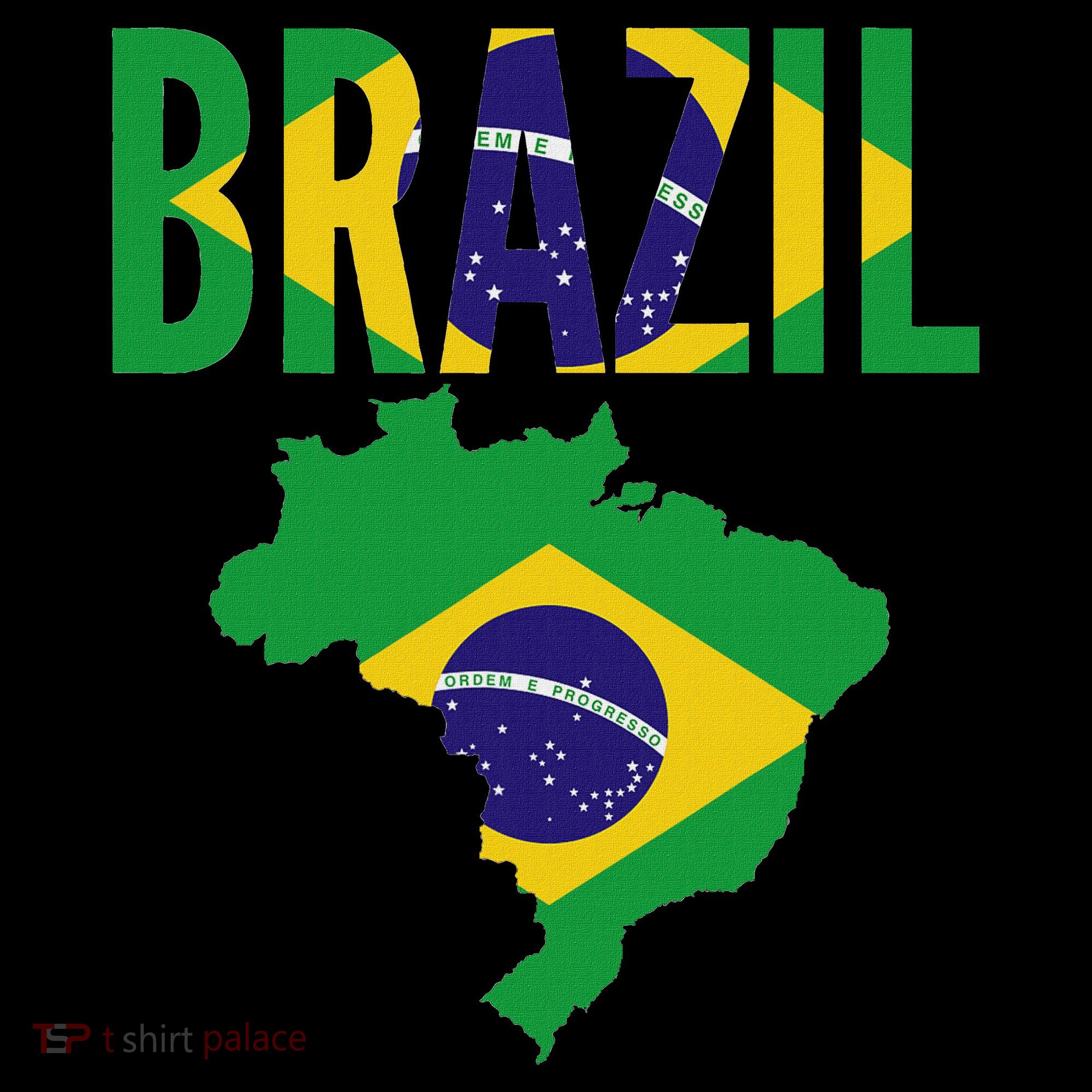 Brazilian Brazil Country Map Flag Sweatshirt