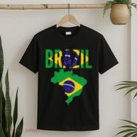 Brazilian Brazil Country Map Flag T-Shirt thumb 2