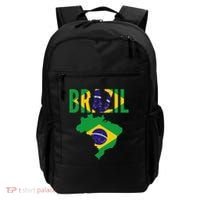 Brazilian Brazil Country Map Flag Backpack thumb 0