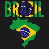 Brazilian Brazil Country Map Flag Coaster thumb 2