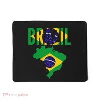 Brazilian Brazil Country Map Flag Mousepad thumb 0