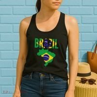 Brazilian Brazil Country Map Flag Women's Tank Top thumb 2