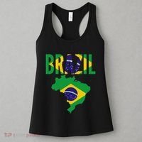 Brazilian Brazil Country Map Flag Women's Tank Top thumb 3