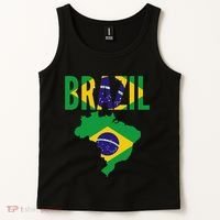 Brazilian Brazil Country Map Flag Tank Top thumb 2