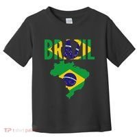 Brazilian Brazil Country Map Flag Toddler T-Shirt thumb 0