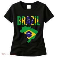 Brazilian Brazil Country Map Flag Women's T-Shirt thumb 0