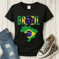 Brazilian Brazil Country Map Flag Women's T-Shirt thumb 3