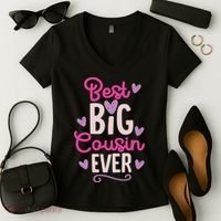 Best Big Cousin Ever For And Women's V-Neck T-Shirt thumb 2