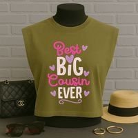 Best Big Cousin Ever For And Garment-Dyed Women's Muscle Tee thumb 3