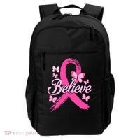 Believe Breast Cancer Awareness Month Breast Cancer Backpack thumb 0