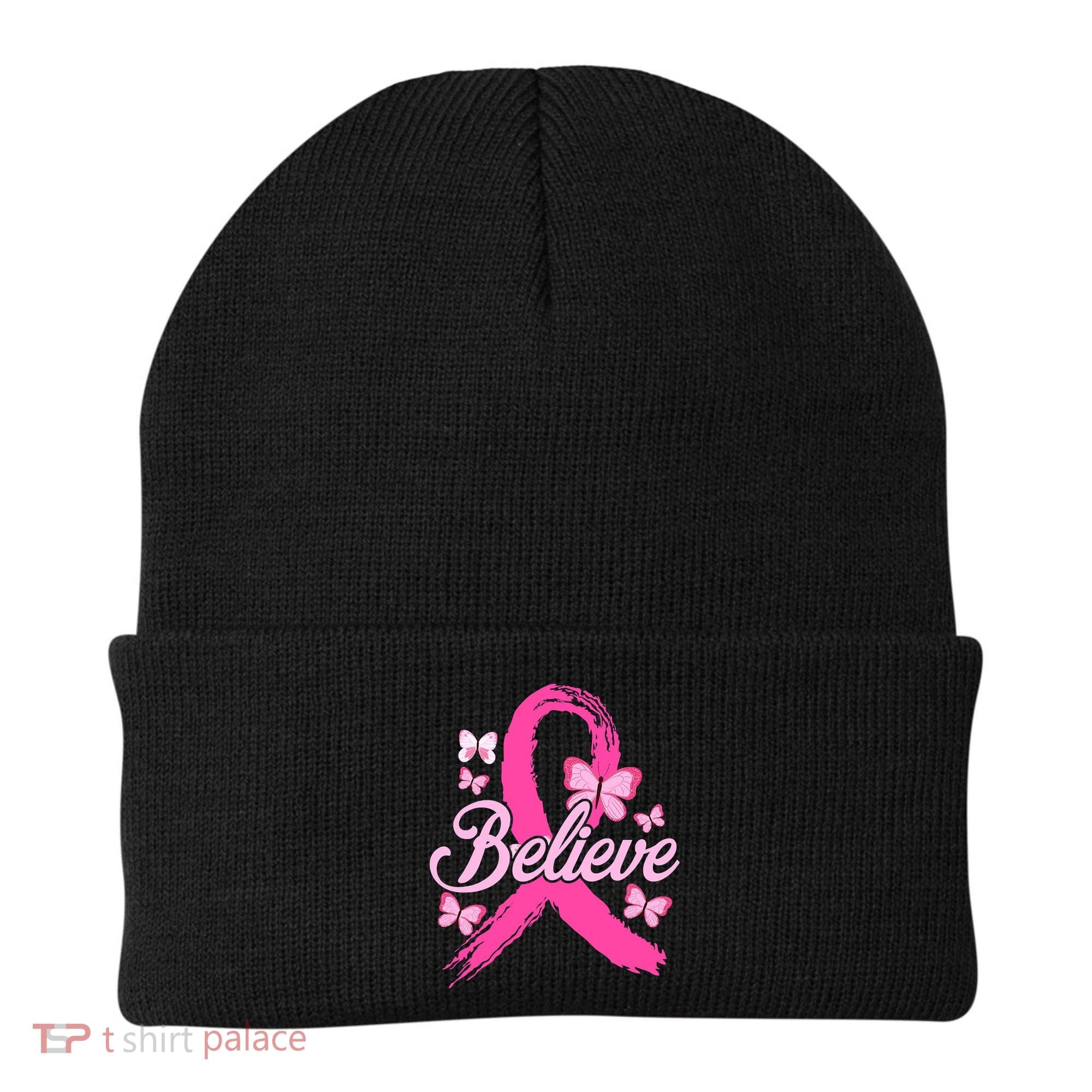Believe Breast Cancer Awareness Month Breast Cancer Beanie
