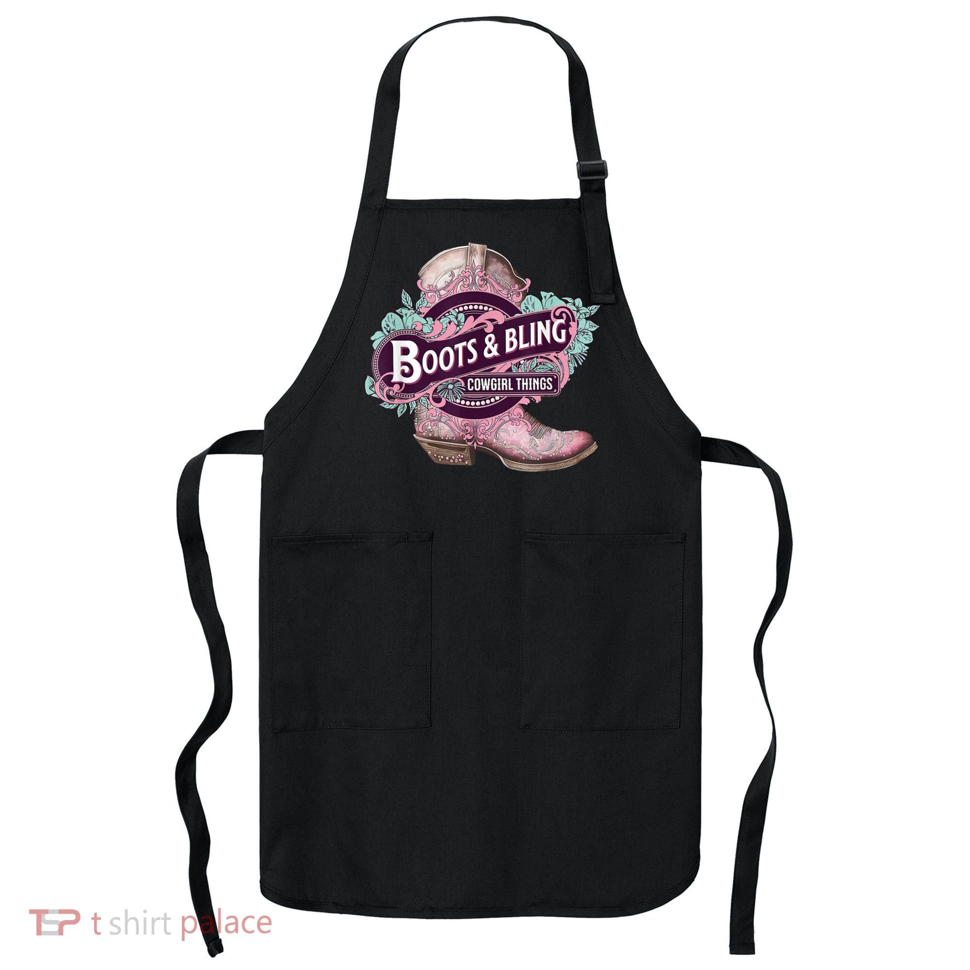 Boots & Bling Cowgirl Things Cute Western Country Rodeo Apron