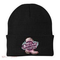 Boots & Bling Cowgirl Things Cute Western Country Rodeo Beanie thumb 0