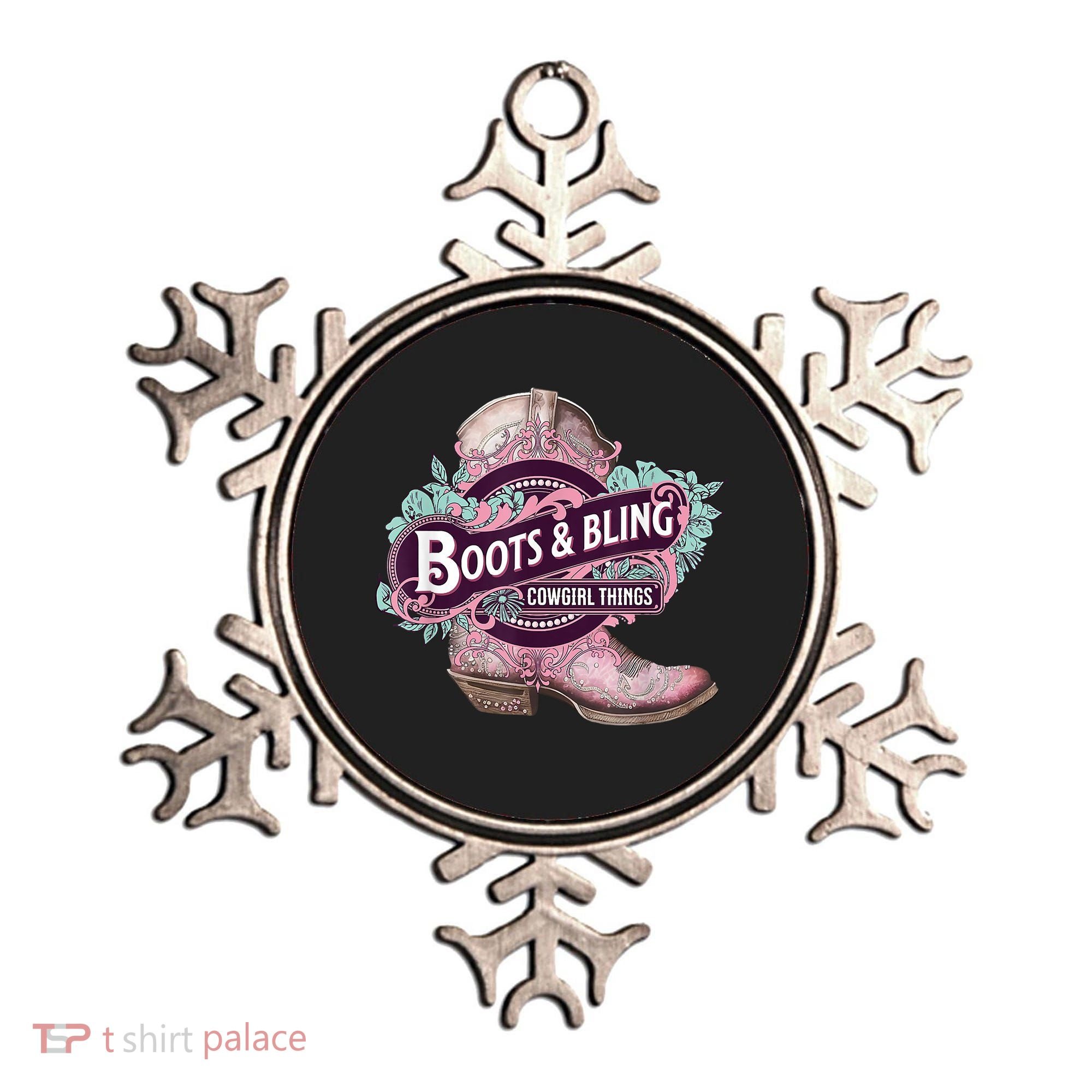 Boots & Bling Cowgirl Things Cute Western Country Rodeo Ornament