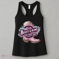 Boots & Bling Cowgirl Things Cute Western Country Rodeo Women's Tank Top thumb 3