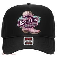 Boots & Bling Cowgirl Things Cute Western Country Rodeo Hat thumb 0
