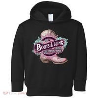 Boots & Bling Cowgirl Things Cute Western Country Rodeo Toddler Hoodie thumb 0