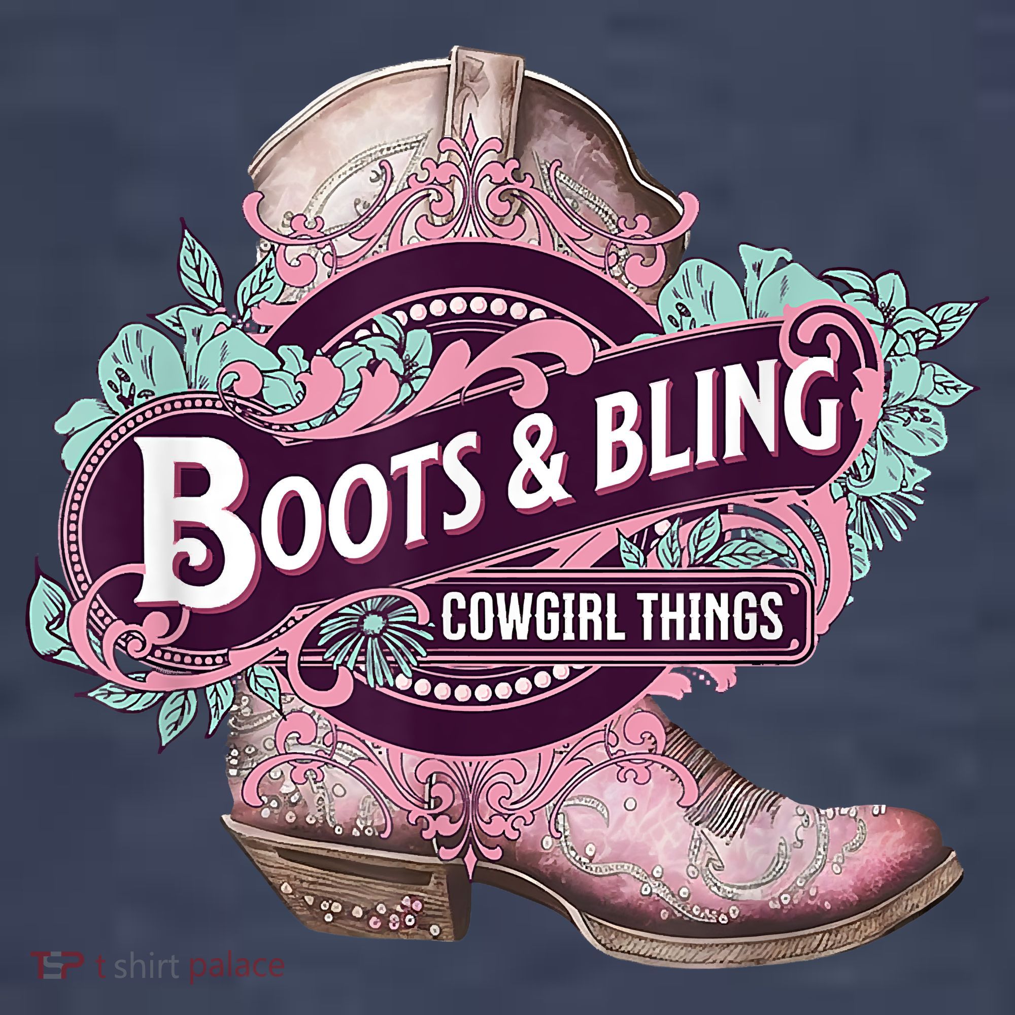Boots & Bling Cowgirl Things Cute Western Country Rodeo Sweatshirt