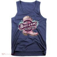 Boots & Bling Cowgirl Things Cute Western Country Rodeo Tank Top thumb 0