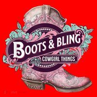Boots & Bling Cowgirl Things Cute Western Country Rodeo Santa Hat thumb 1