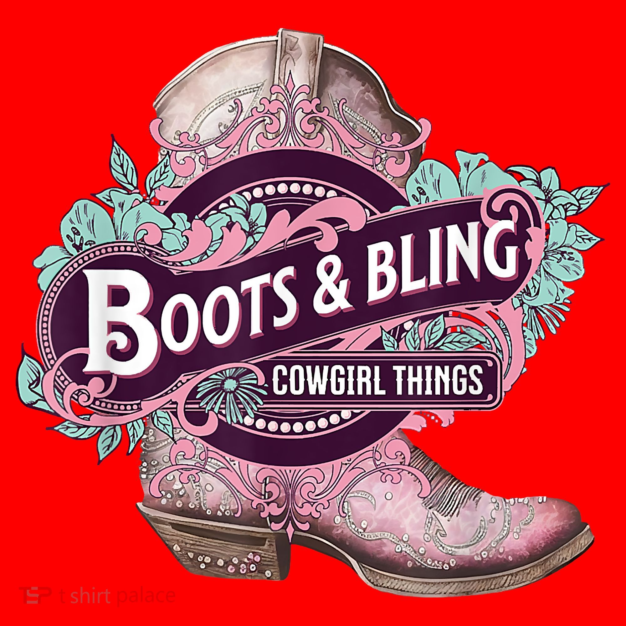 Boots & Bling Cowgirl Things Cute Western Country Rodeo Santa Hat