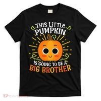 Big Brother Cute Thanksgiving Pumpkin Pregnancy Announcement T-Shirt thumb 0