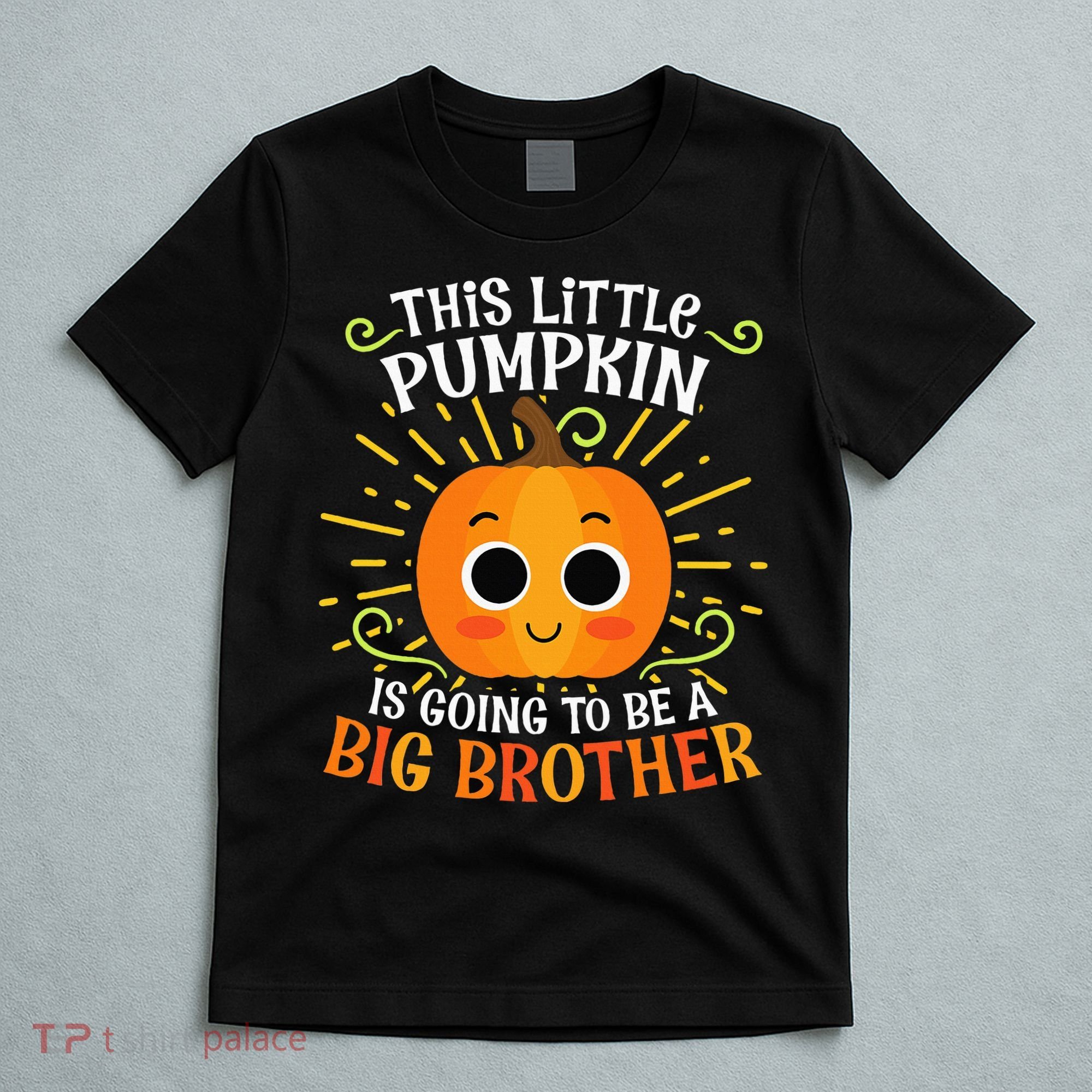 Big Brother Cute Thanksgiving Pumpkin Pregnancy Announcement T-Shirt
