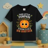 Big Brother Cute Thanksgiving Pumpkin Pregnancy Announcement Toddler T-Shirt thumb 3