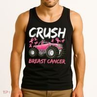 Boys Breast Cancer Awareness For Boys Toddlers Tank Top thumb 3