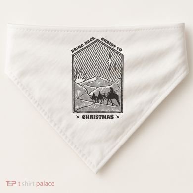 Bring Back Christ To Christmas USA-Made Doggie Bandana
