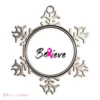 Believe Breast Cancer Awareness Month Ornament thumb 0