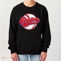 Boston Baseball Cityscape Distressed Women Women's Sweatshirt thumb 0