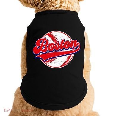 Boston Baseball Cityscape Distressed Women Doggie Tank