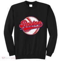 Boston Baseball Cityscape Distressed Women Sweatshirt thumb 0