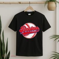 Boston Baseball Cityscape Distressed Women T-Shirt thumb 2