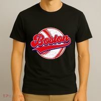 Boston Baseball Cityscape Distressed Women T-Shirt thumb 3