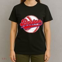 Boston Baseball Cityscape Distressed Women T-Shirt thumb 4