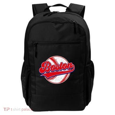 Boston Baseball Cityscape Distressed Women Backpack