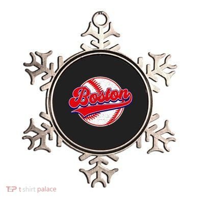 Boston Baseball Cityscape Distressed Women Ornament