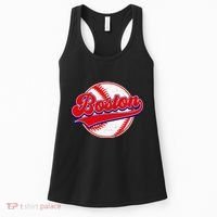 Boston Baseball Cityscape Distressed Women Women's Tank Top thumb 0