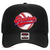 Boston Baseball Cityscape Distressed Women Hat thumb 0