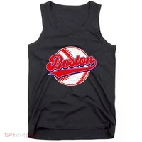 Boston Baseball Cityscape Distressed Women Tank Top thumb 0