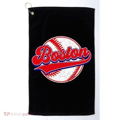 Boston Baseball Cityscape Distressed Women Golf Towel