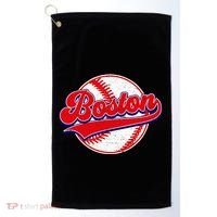Boston Baseball Cityscape Distressed Women Golf Towel thumb 0
