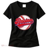 Boston Baseball Cityscape Distressed Women Women's T-Shirt thumb 0