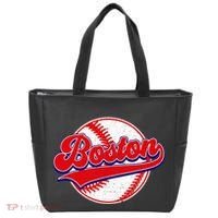 Boston Baseball Cityscape Distressed Women Tote Bag thumb 0