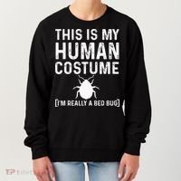 Bed Bug Costume Parasite Hunter Funny Women's Sweatshirt thumb 0