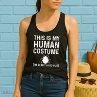Bed Bug Costume Parasite Hunter Funny Women's Tank Top thumb 2